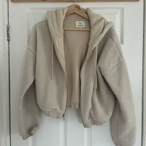 Aerie cropped fleece hoody